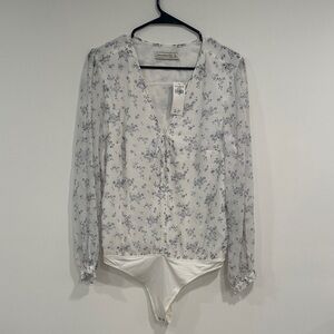 Abercrombie & Fitch Blue Floral Blouse